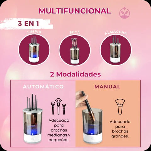 Limpiador Eléctrico de Brochas de Maquillaje